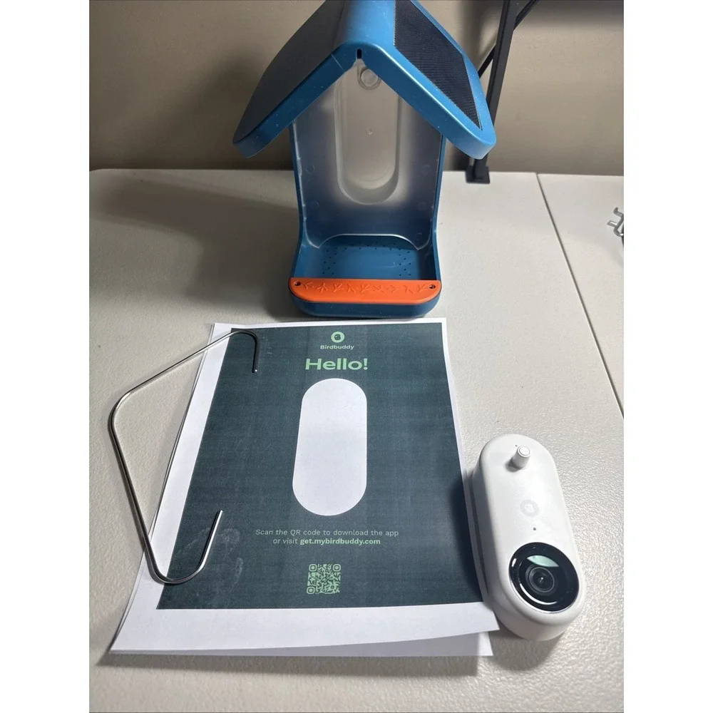 NEW Birdbuddy PRO Solar‎ Smart Bird Feeder HDR 2K Slow Motion Video No Box NICE